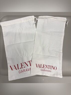 Valentino Garavani White Dust Bag Set of 2